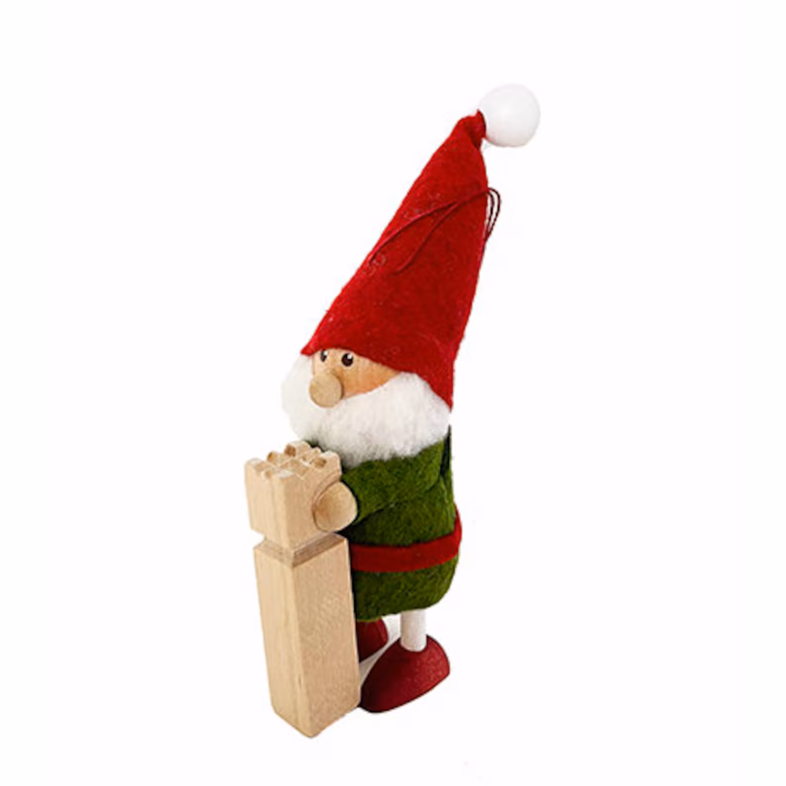 Photo of a kubb gnome ornament.